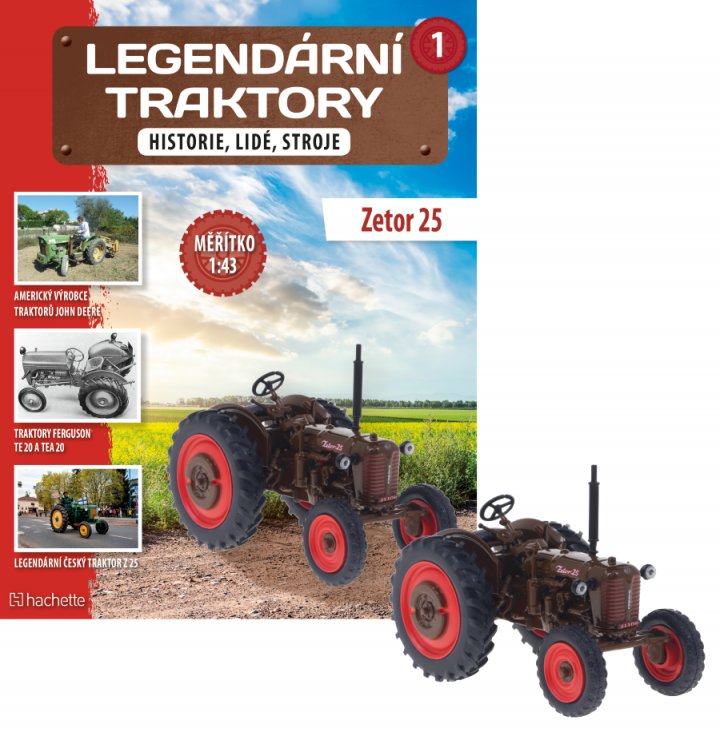 titulní strana časopisu Legendární traktory a jeho předplatné