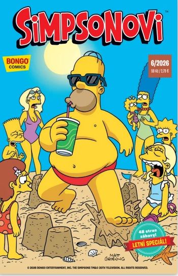 titulní strana časopisu Simpsonovi speciál a jeho předplatné