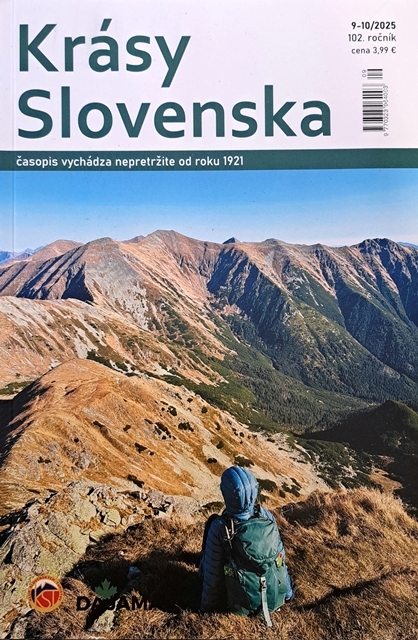 titulní strana časopisu Krásy Slovenska a jeho předplatné