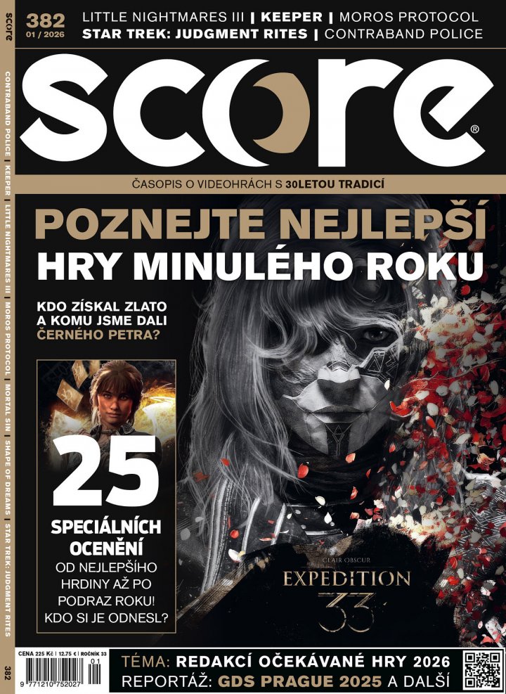 titulní strana časopisu Score a jeho předplatné