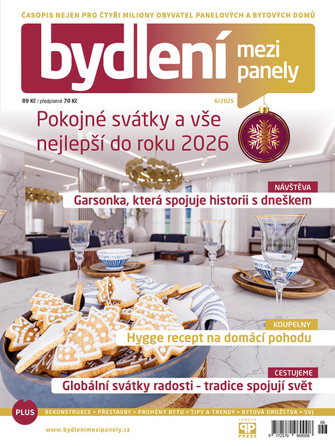 titulní strana časopisu Bydlení mezi panely a jeho předplatné