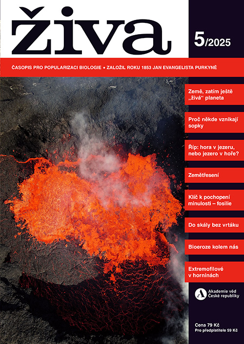 titulní strana časopisu Živa a jeho předplatné
