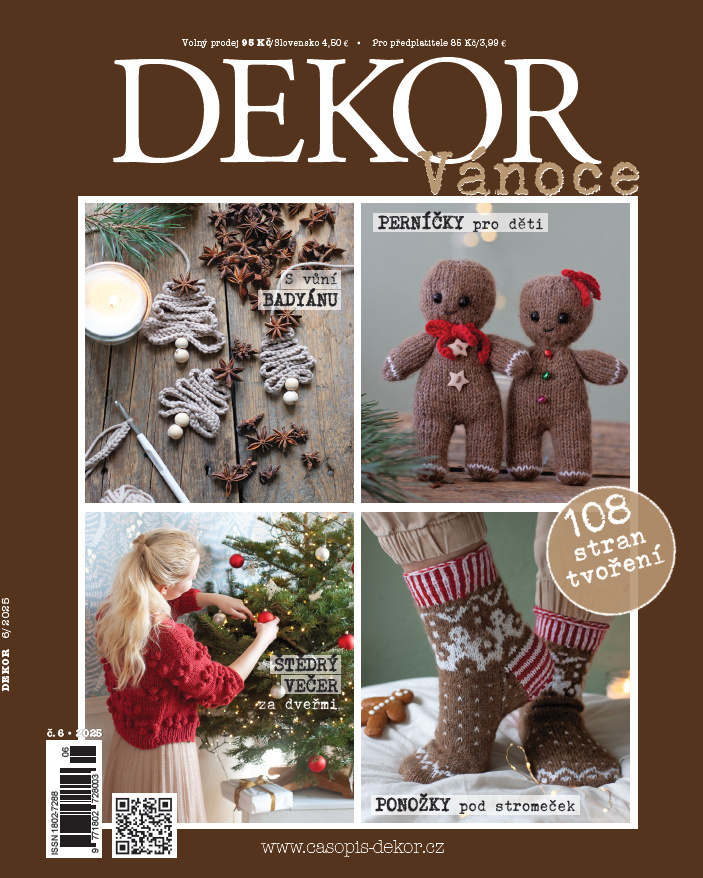 titulní strana časopisu Dekor a jeho předplatné
