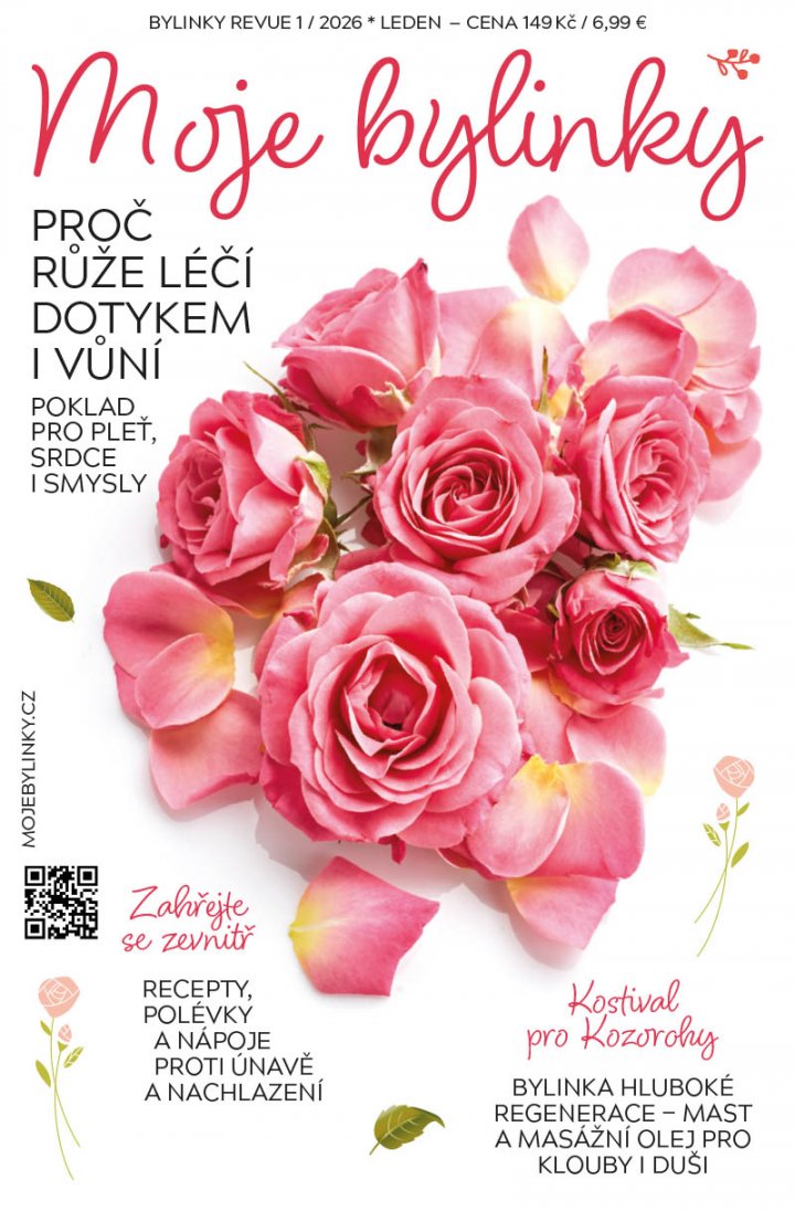 titulní strana časopisu Bylinky revue a jeho předplatné