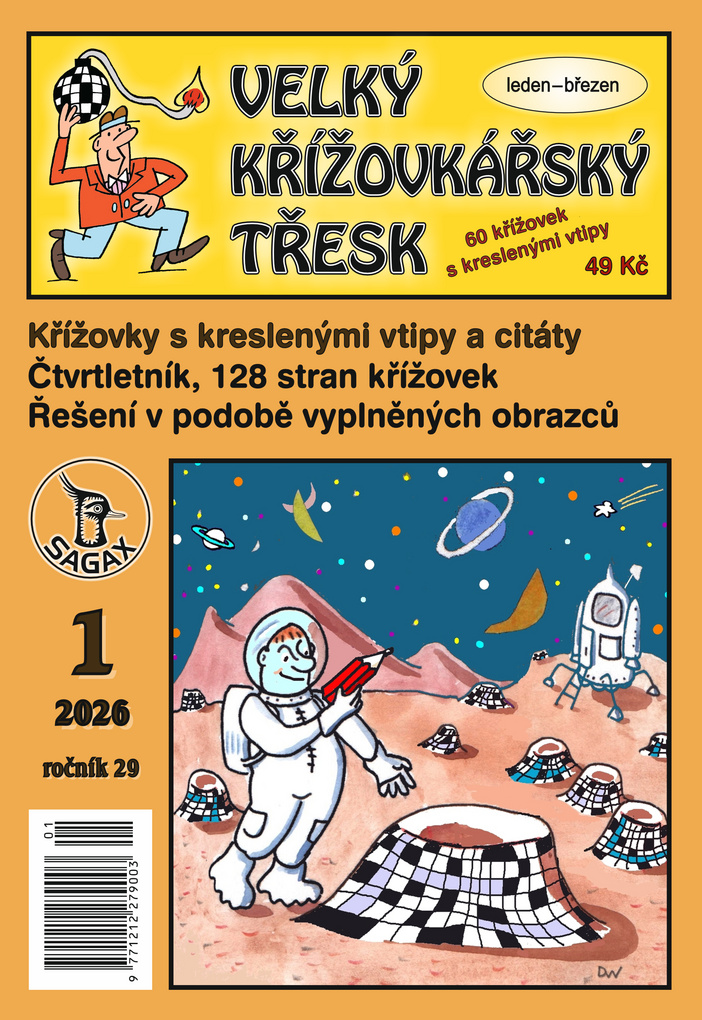 titulní strana časopisu Velký Křížovkářský třesk a jeho předplatné