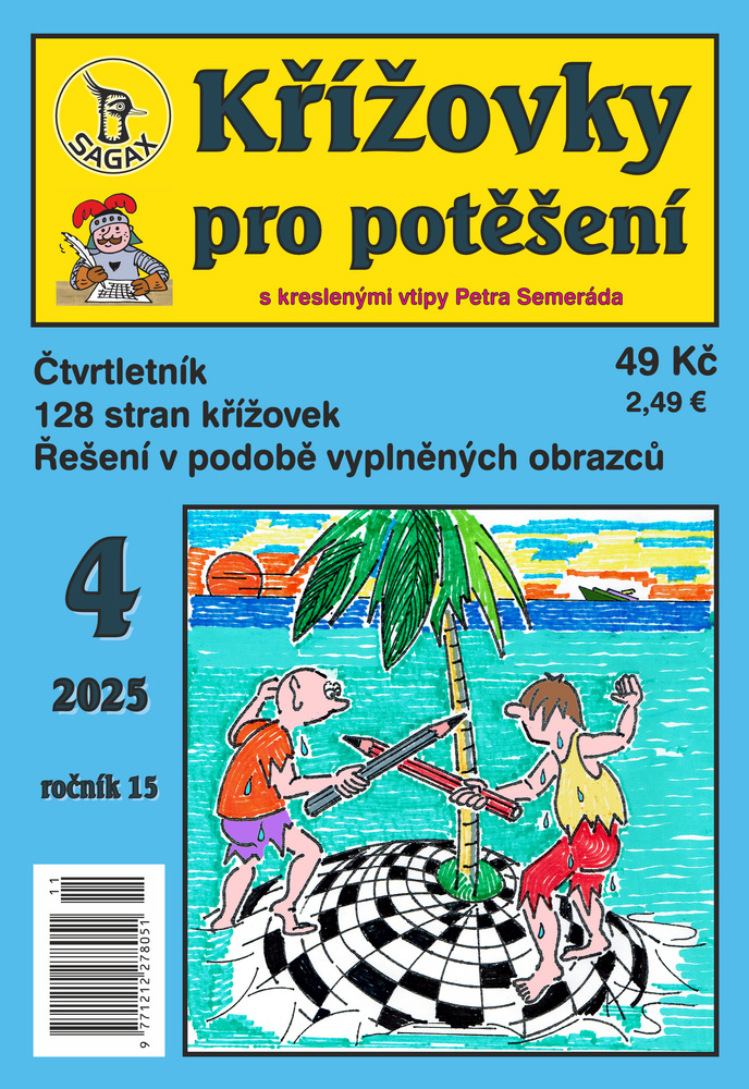 titulní strana časopisu Křížovky pro potěšení a jeho předplatné