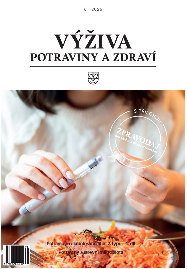 titulní strana časopisu Výživa, potraviny a zdraví a jeho předplatné