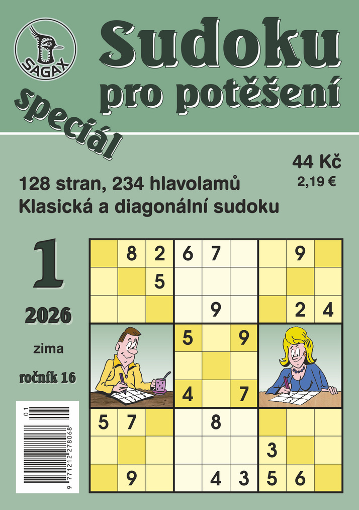 titulní strana časopisu Sudoku pro potěšení speciál a jeho předplatné
