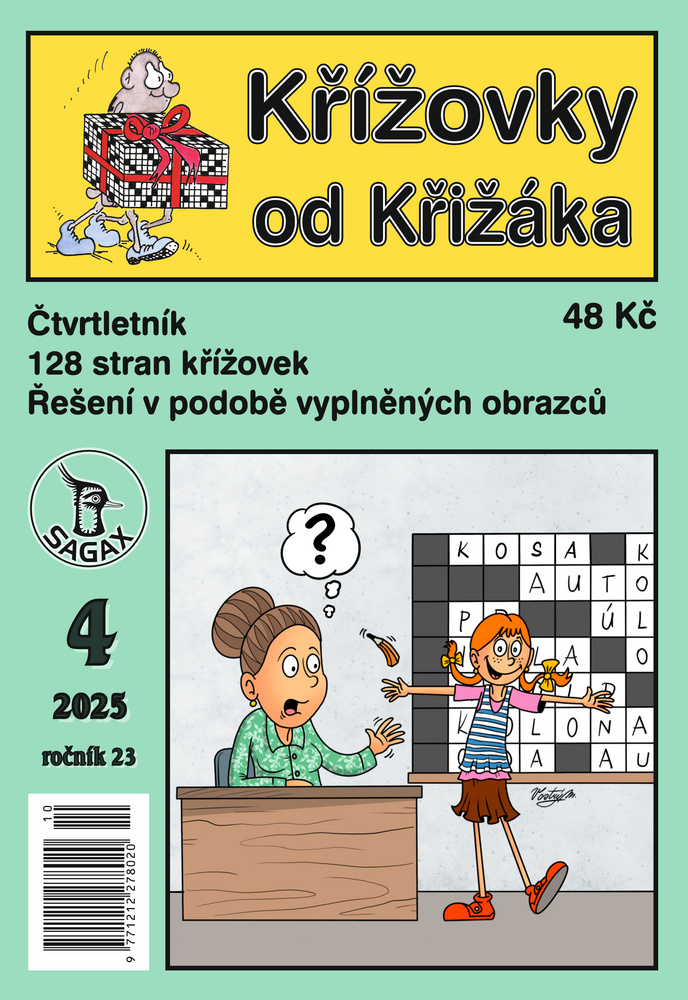 titulní strana časopisu Křížovky od křižáka a jeho předplatné