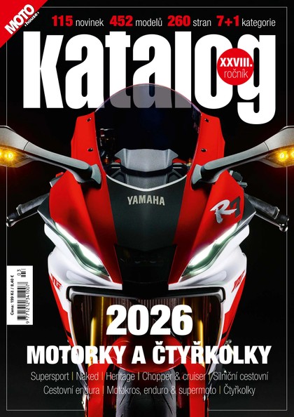 titulní strana časopisu Motohouse katalog motorek a čtyřkolek a jeho předplatné