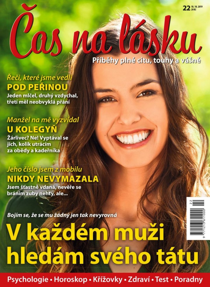 titulní strana časopisu Čas na lásku a jeho předplatné