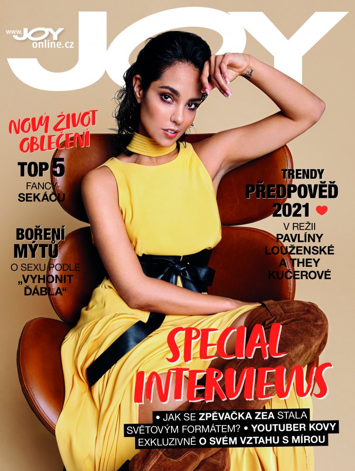 titulní strana časopisu Joy a jeho předplatné