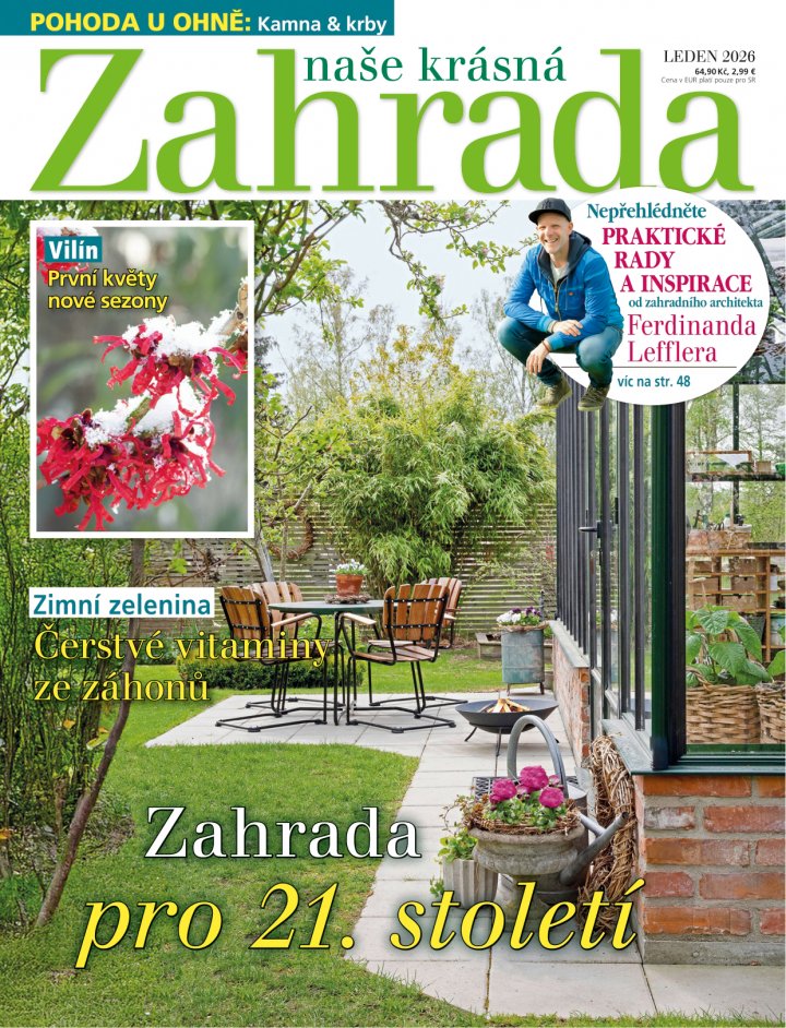 titulní strana časopisu Naše krásná zahrada a jeho předplatné