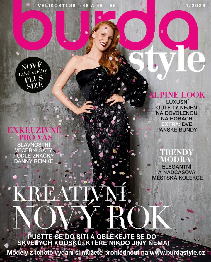 titulní strana časopisu Burda Style a jeho předplatné