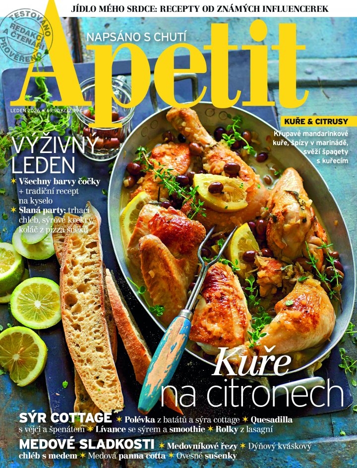 titulní strana časopisu Apetit a jeho předplatné