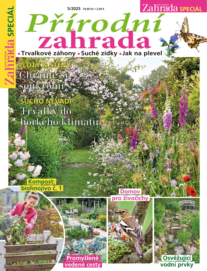 titulní strana časopisu Naše krásná zahrada speciál a jeho předplatné