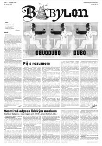 obálka časopisu Babylon