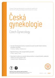 obálka časopisu Česká gynekologie 