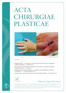 obálka časopisu Acta Chirurgia Plasticae