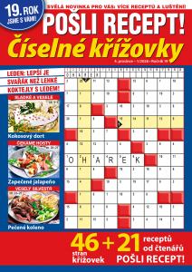obálka časopisu Pošli recept číselné křížovky