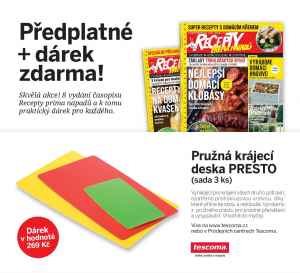 dárek k předplatnému časopisu Recepty prima nápadů