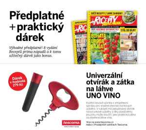 dárek k předplatnému časopisu Recepty prima nápadů