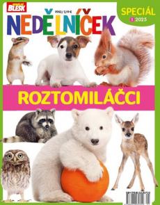 Dárek za předplatné - Speciál Roztomiláčci v hodnotě 99 Kč
Nedělníček, časopis pro tvořivé děti, vám tentokrát přináší pořádnou dávku roztomilosti. Na 76 stranách najdete roztomilá zvířátka z domácího prostředí, zoologických zahrad i divoké přírody. Krásné obrázky jsou doplněné říkadly, vtipy a pohádkami. K Nedělníčku samozřejmě patří i luštění, omalovánky a vystřihovánky. Ani o ty v novém speciálu nepřijdete. Součástí časopisu jsou i čtyři plakáty. Platí pro nové předplatitele. Dárek v hodnotě 99 Kč zdarma. 

Akce je omezena do vyprodání zásob. Platí do 1. 8. 26.
